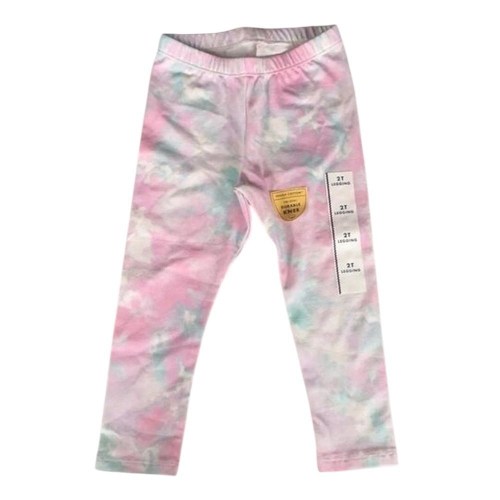 Cat £ Jack Leggings Size 2T tie dye pink teal purple‎ white toddler